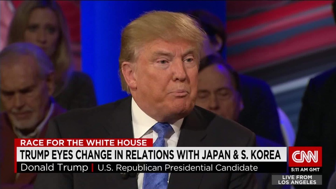Japan South Korea Hit Back At Trump S Nuclear Comments Cnnpolitics