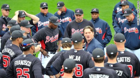 Rick Slate of the  Atlanta Braves