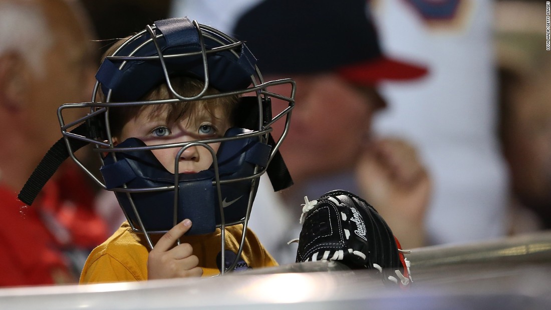 A young Minnesota Twins fan watches the action during a game in Fort Myers, Florida, on March 16.