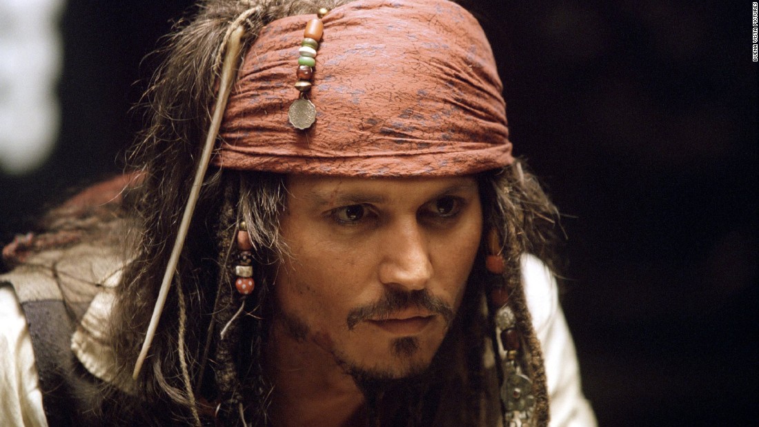 Dreadlocks are part of the costume for Johnny Depp as Captain Jack Sparrow in the &quot;Pirates of the Caribbean&quot; movies.