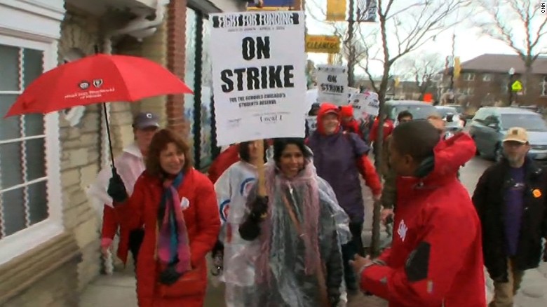 Chicago teachers strike over budget, new contract