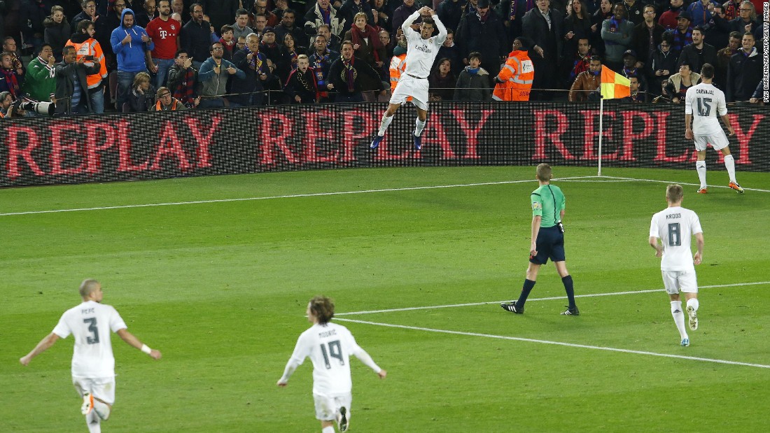 The second late victory was certainly the sweetest. Cristiano Ronaldo struck an 82nd minute winner against bitter rival Barcelona on April 2 in El Clasico, sealing a comeback win.