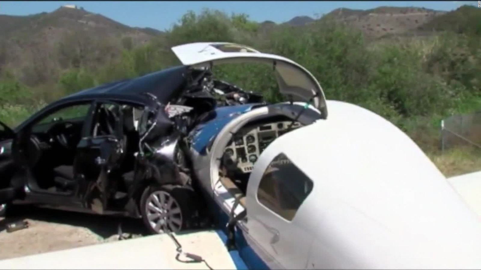 Plane Crashes Into Car, Kills Woman   CNN Video