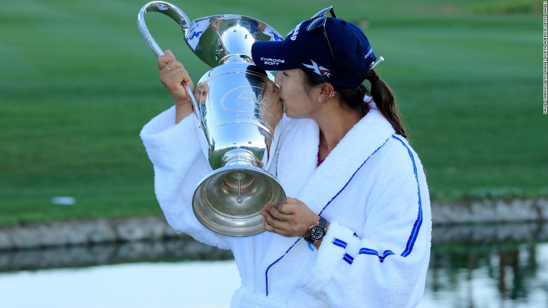 She promptly became the youngest two-time major winner in LPGA history, braving a leap into Poppies Pond having triumphed at the 2016 ANA Inspiration in what she called a &quot;miracle.&quot; 