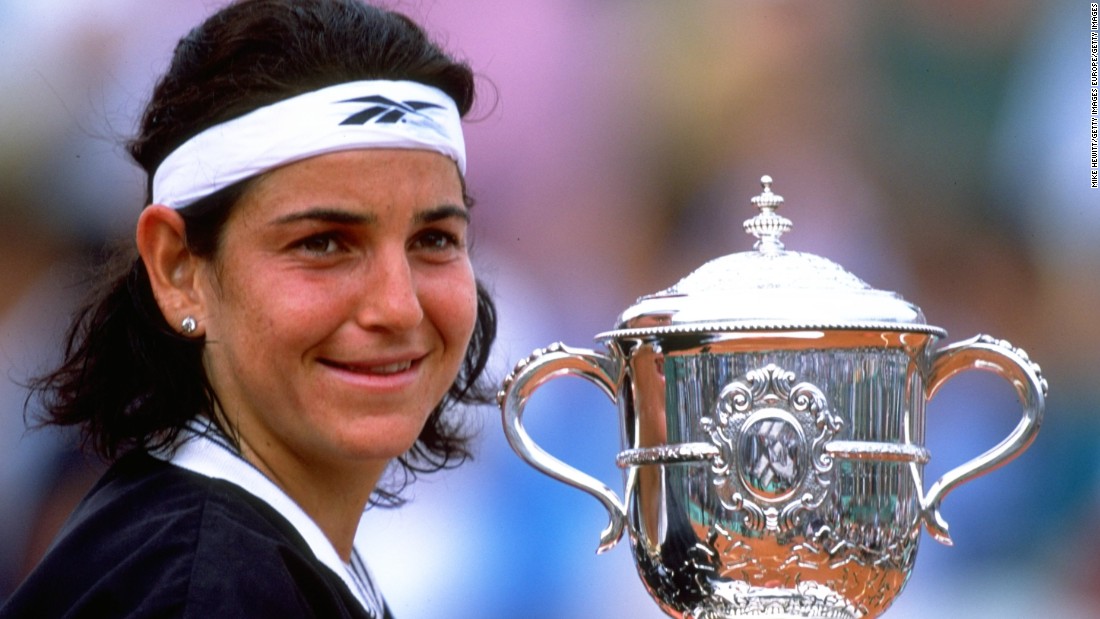 Arantxa Sanchez-Vicario shocked the tennis world when she won the 1989 French Open at the age of 17, beating world No.1 Steffi Graf in the final. The Spaniard would win three more grand slam singles titles.