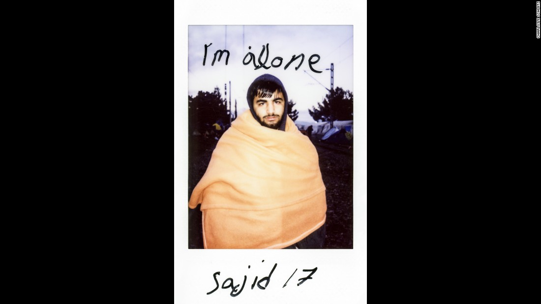 Sajid, 17, wrote, &quot;I&#39;m alone.&quot;