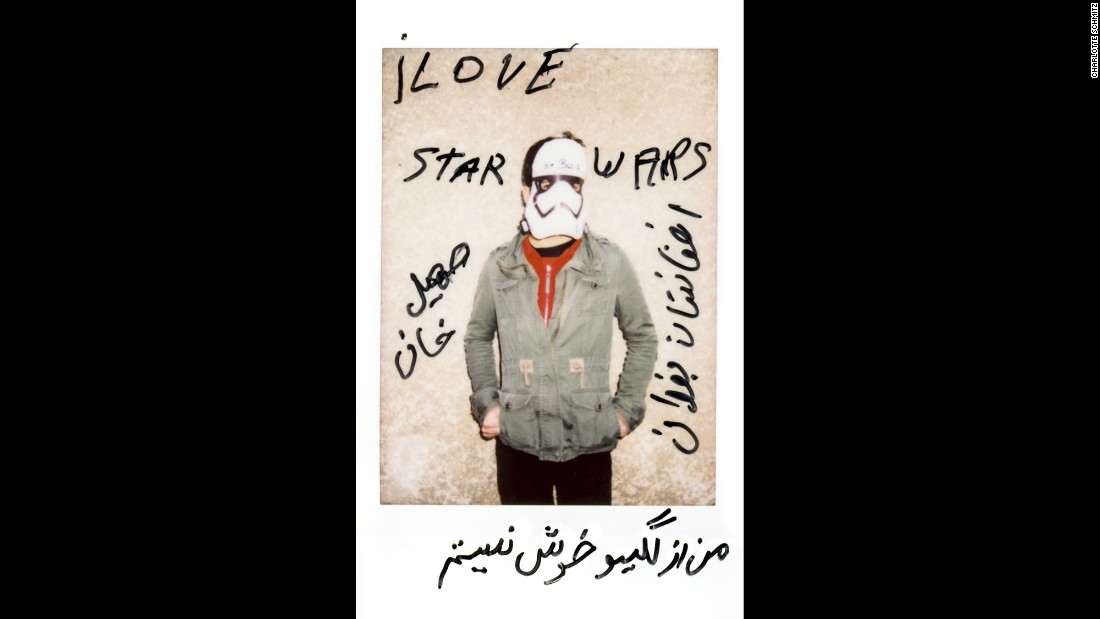 &quot;I love Star Wars,&quot; wrote Soheil Khan, who is from Baghdad, Afghanistan. The translation of the rest, as he explained to Schmitz, was &quot;I&#39;m empty inside.&quot;