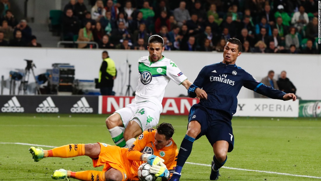 Cristiano Ronaldo was kept quiet for the majority of the contest by the Wolfsburg defense, although the forward did have a goal ruled out for offside.