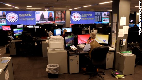 The operations center of the Terrorist Screening Center