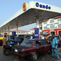 Petrol station queue Nigeria