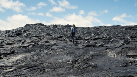 Way Up There general space series: Rachel on lava