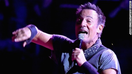Bruce Springsteen performs onstage at Madison Square Garden on March 28.