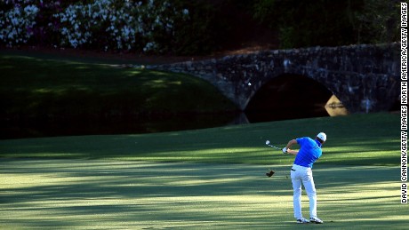 Spieth dunked two shots into the water on the short 12th en route to a quadruple bogey.