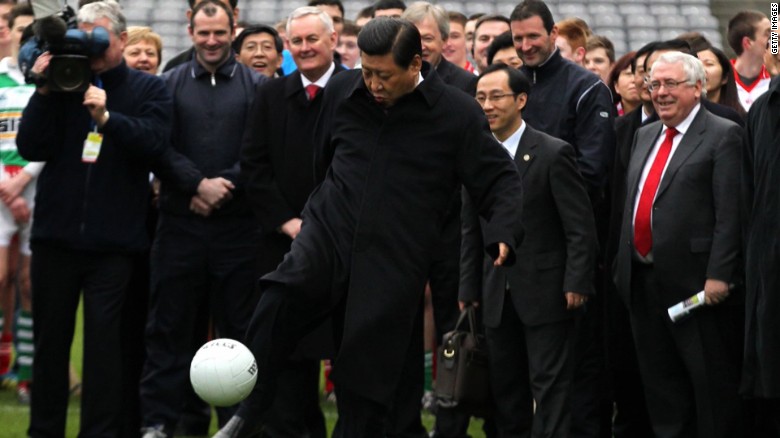 China aims to become a football superpower by 2050