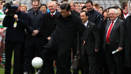 China aims to become a football superpower by 2050