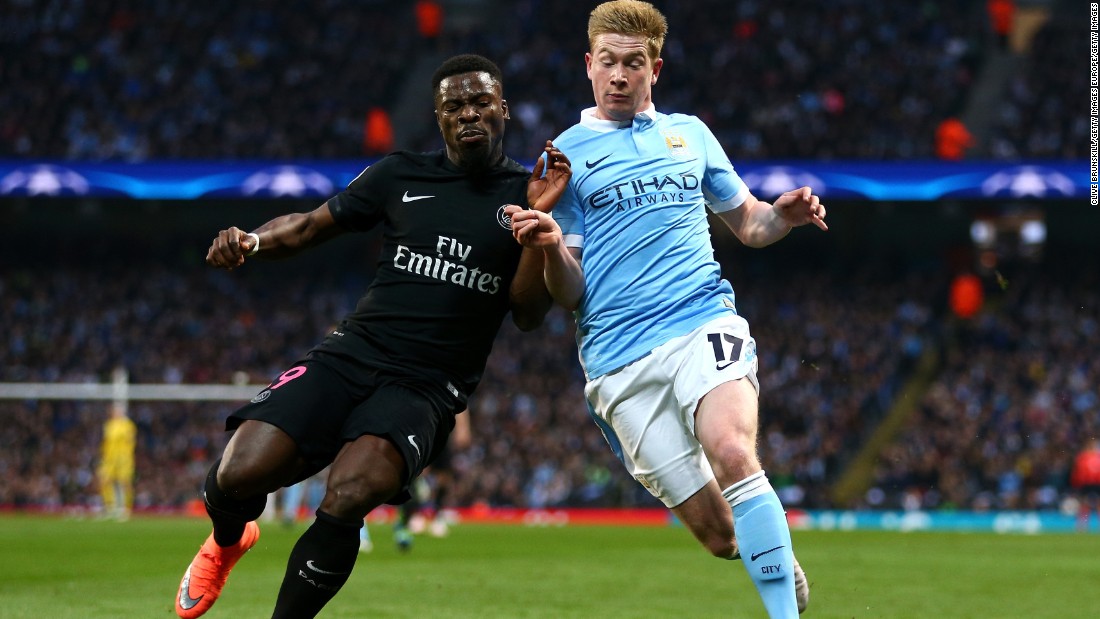 Late on, Belgium&#39;s Kevin de Bruyne scored to take Manchester City into its first ever Champions League semifinal.
