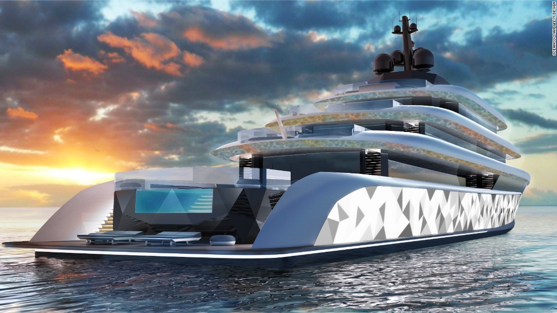 The result of an Oceanco and Van Geest Design cooperation, Moonstone -- named after the gemstone -- is a luxury vessel that literally shines thanks to an array of effects that create a visual extravaganza.