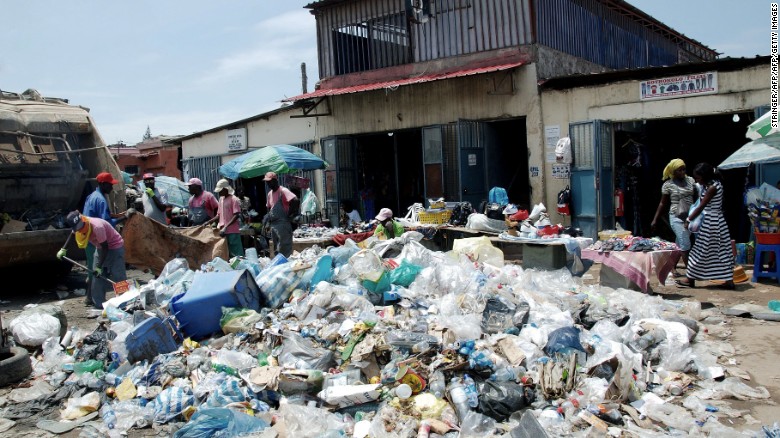 Garbage piles up as so little of Angola&#39;s wealth trickles down to the communities.