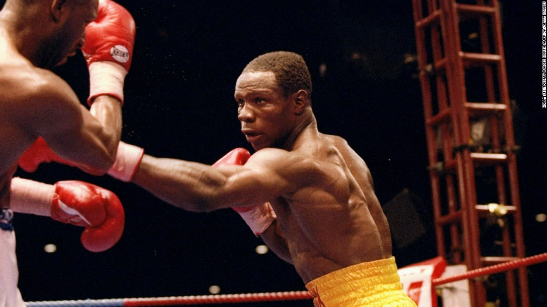 Here, Chris Eubank Sr. is pictured fighting his great rival, Nigel Benn, in 1993.&lt;br /&gt;