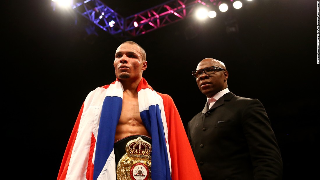 Eubank Jr. took the British Middleweight title in London last month. The referee stopped the fight in the tenth round after opponent Nick Blackwell&#39;s face became so swollen he couldn&#39;t see out of his left eye. Blackwell collapsed shortly after and was put into an induced coma. He regained consciousness seven days later and is now recovering. &lt;br /&gt;&quot;As two fighters, we go in there and fight for pride and a title,&quot; said Eubank Jr. of the fight. &quot;At the end of the day there&#39;s no malice or hatred. It&#39;s a sport. &lt;br /&gt;&quot;I gained so much respect for him (Blackwell) after that fight -- he&#39;s a true warrior.&quot;