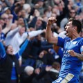 Leicester City&#39;s Argentinian striker Leonardo Ulloa 