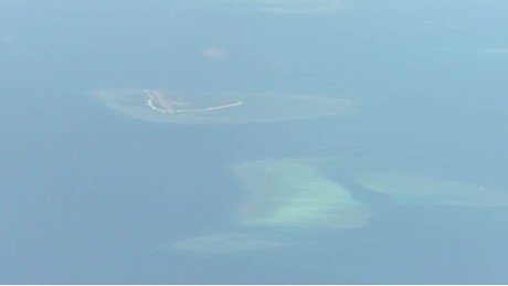 U.S. protests China landing aircraft on disputed island