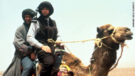 Dan Eckroyd and Chevy Chase in the 1985 film Spies Like Us;
