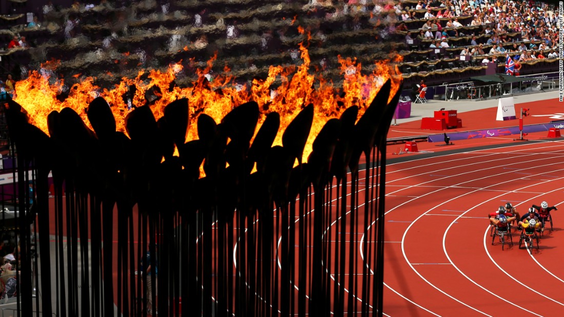When it eventually reaches Brazil, the flame will burn bright throughout the duration of the Games until it is put out at the closing ceremony. It&#39;s seen here in London, where in 2012 it took a more modern look.