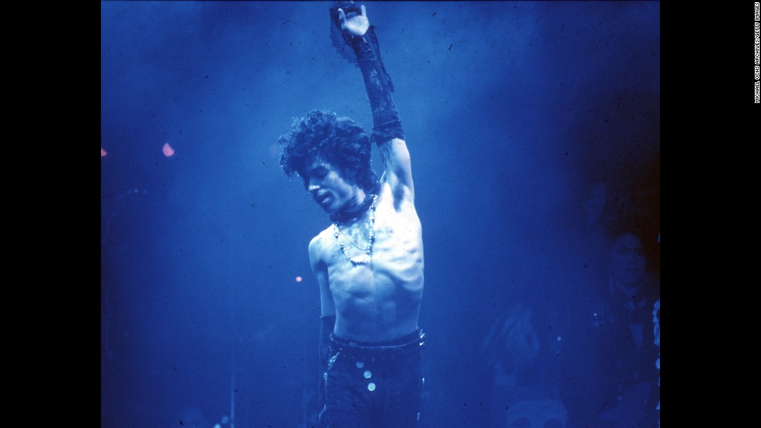 Prince performs live at the 1985 Fabulous Forum in Inglewood, California. He created what became known as the Minneapolis sound, which was a funky blend of pop, synth and new wave. 