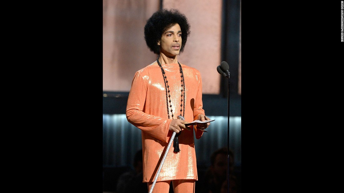 Prince speaks at the 2015 Grammy Awards in Los Angeles. Additionally, last year, Prince released the song &quot;Baltimore,&quot; addressing the unrest after the death of Freddie Gray while in police custody. He performed at a benefit concert in the city and gave a portion of the proceeds to youth groups in Baltimore. 