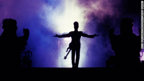 UNSPECIFIED - JANUARY 01:  Photo of PRINCE; Prince performing on stage, silhouette  (Photo by Rico D&#39;Rozario/Redferns)