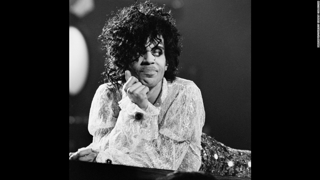 Prince performs at the Joe Louis Arena in Detroit in 1984.