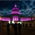 San Francisco city hall Prince purple