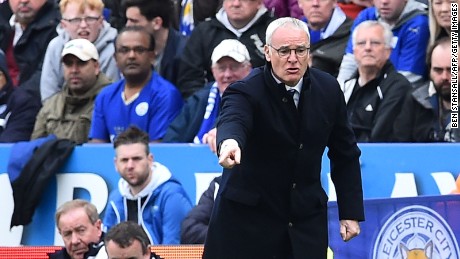 Leicester City&#39;s manager Claudio Ranieri gestures from the touchline during his side&#39;s comfortable win at the King Power Stadium.