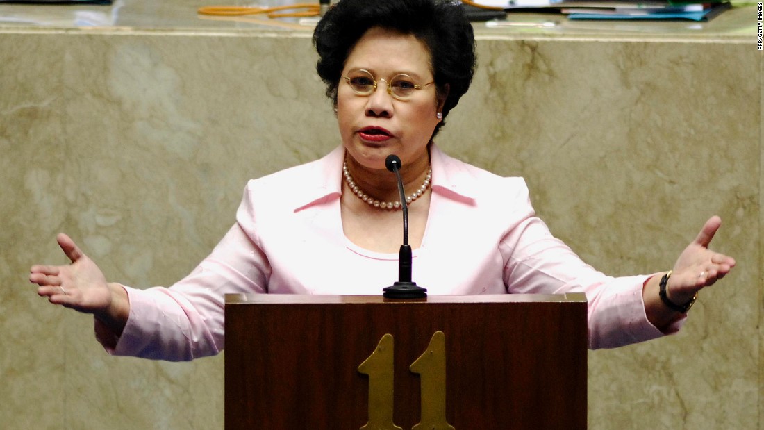 Miriam Defensor-Santiago is a long time civil servant and notable for having served in all three branches -- judicial, executive, and legislative -- of government. However, she was forced to take nearly six weeks off from the campaign scene due to her battle with stage four lung cancer, not helping her position -- she has consistently placed at the bottom of multiple race surveys.