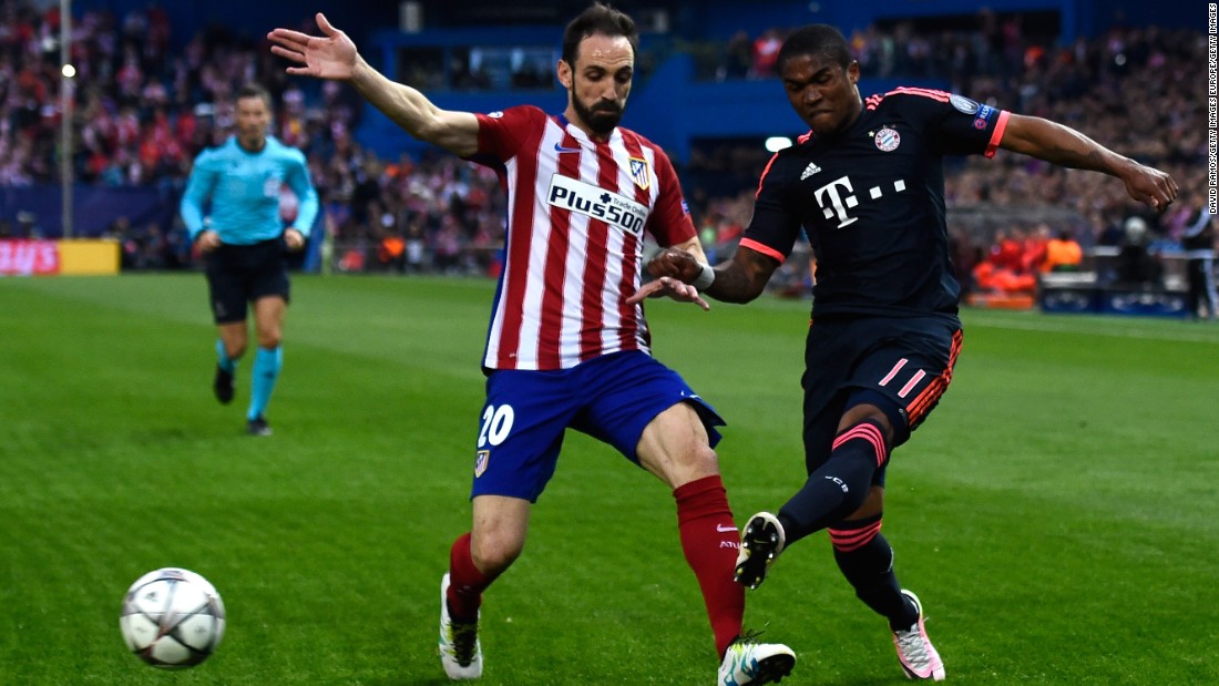 Atletico, aiming to qualify for a second Champions League final in three years, dominated the first half with Bayern struggling to find its rhythm.