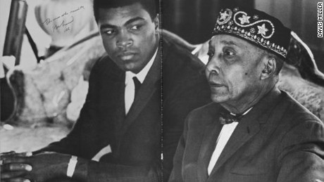 Ali with Elijah Muhammad -- who gave him his new name.