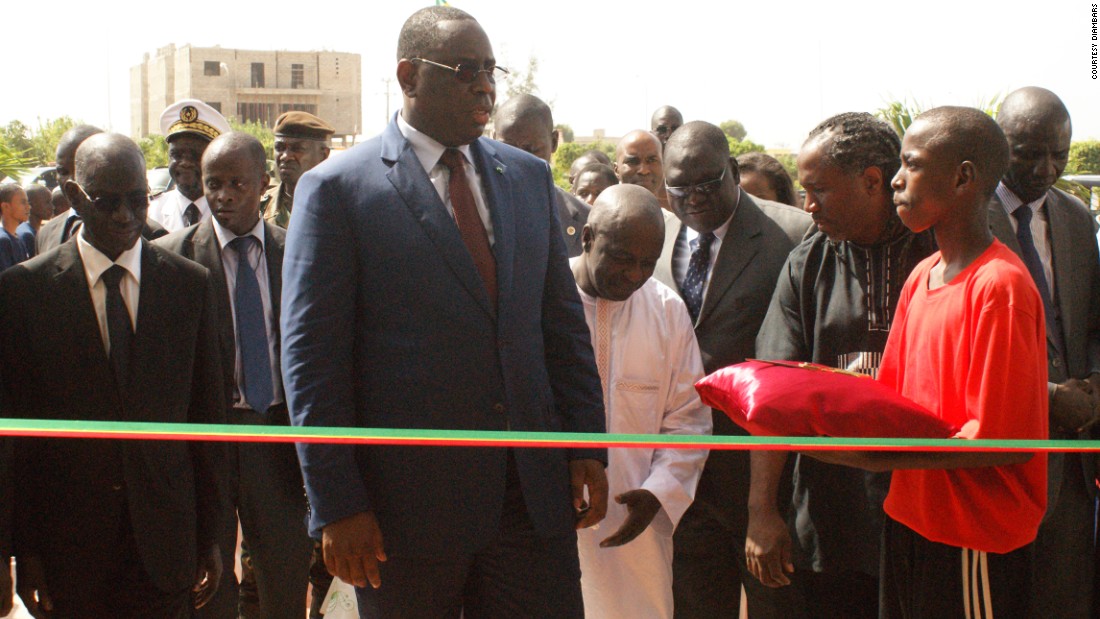 Senegal&#39;s president, Macky Sall, officially opened the academy. It is located near the beach resort of Saly, three hours south of the capital, Dakar. 