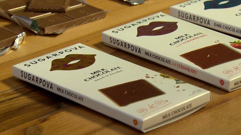 What do Maria Sharapova's chocolates taste like?