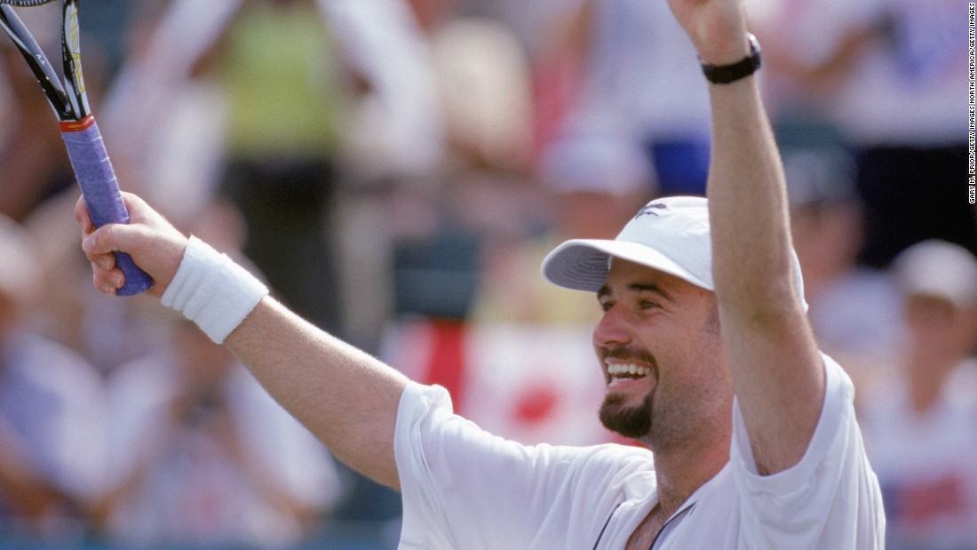 At the 1994 Olympics in Atlanta, Agassi became the first American tennis player to win Olympic gold in the men&#39;s singles since 1924 after he beat Spain&#39;s Sergi Bruguera in straight sets. 