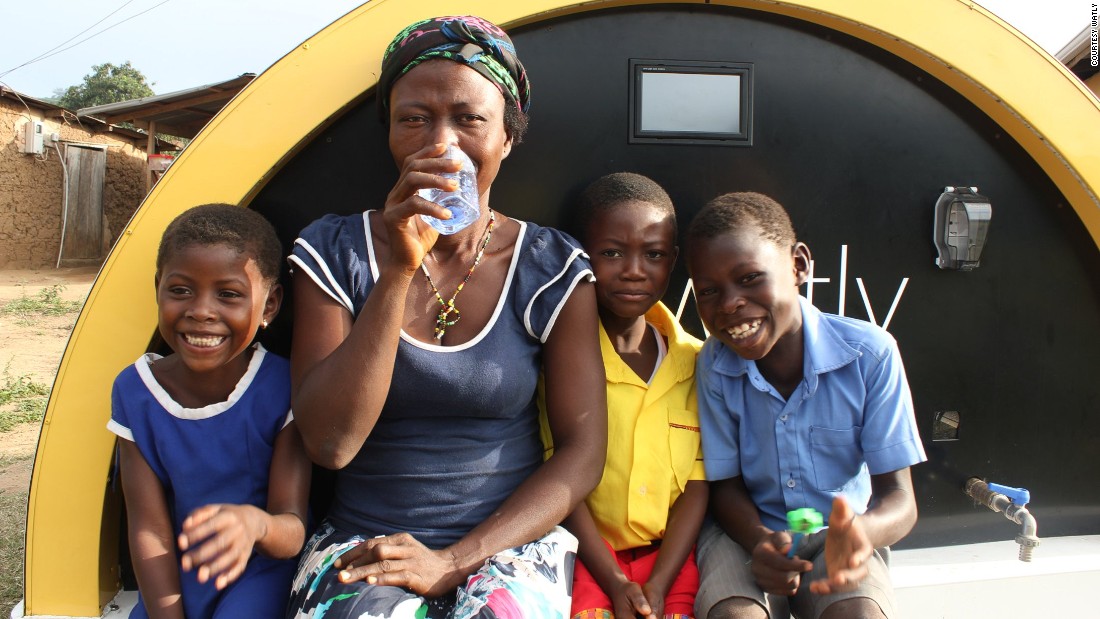 Watly can deliver 5,000 liters of safe drinking water each day. The battery also powers a connectivity hub that provides wireless internet within an 800-meter radius, and a charging station for electronic and mobile devices. &lt;br /&gt;