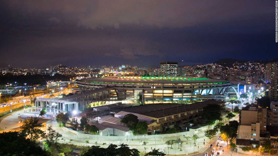 The Maracana stadium  in Rio de Janeiro will host the opening ceremony of the Games which run from August 5-21.