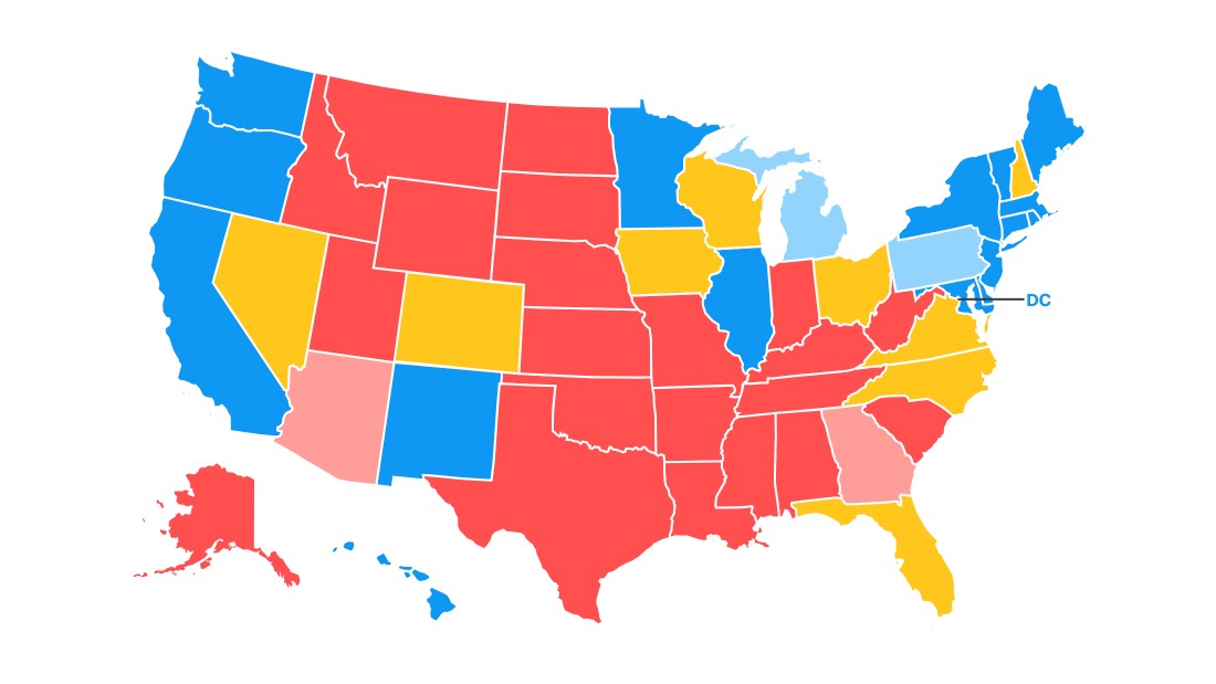 Map Of Presidential Wins Us Election 2020: The Electoral Map Just Keeps Getting Worse For Trump -  Cnnpolitics