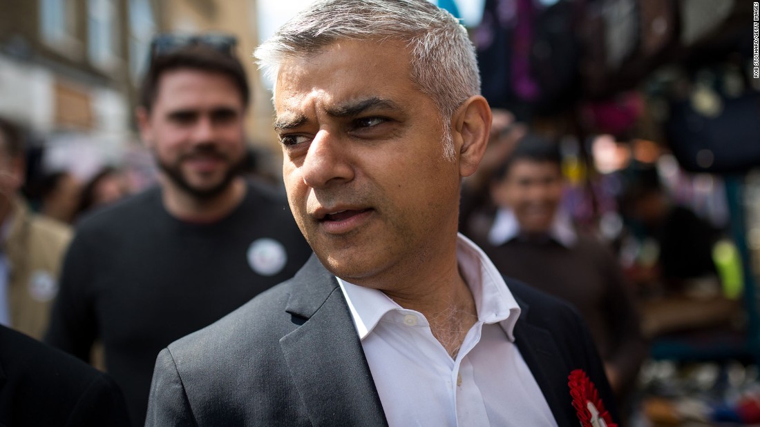 Sadiq Khan Elected Londons First Muslim Mayor Cnn