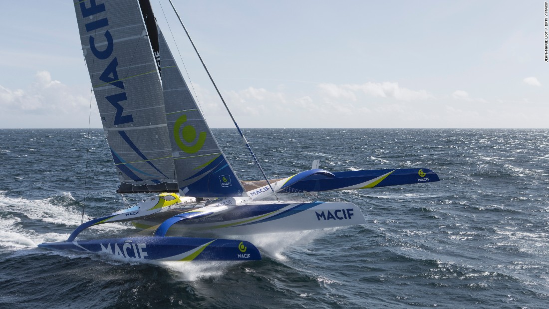 Trimarans of this size can now comfortably maintain speeds of 40 knots (46 miles per hour).