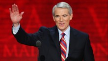 TAMPA, FL - AUGUST 29:  U.S. Sen. Rob Portman (R-OH) waves during the third day of the Republican National Convention at the Tampa Bay Times Forum on August 29, 2012 in Tampa, Florida. Former Massachusetts Gov. Former Massachusetts Gov. Mitt Romney was nominated as the Republican presidential candidate during the RNC, which is scheduled to conclude August 30.  (Photo by Mark Wilson/Getty Images)