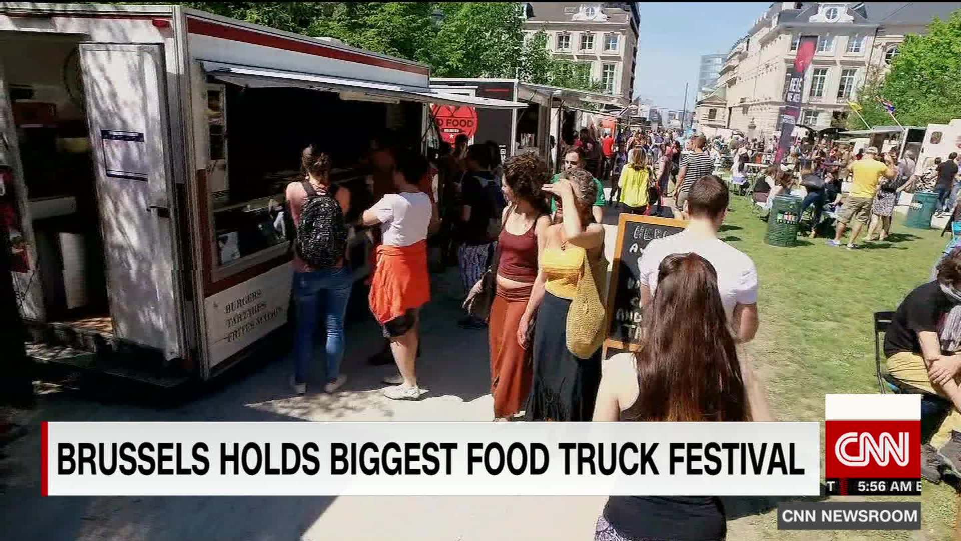 Brussels Aims To Break Food Truck Record Cnn Video