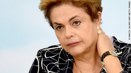 Brazilian President Dilma Rousseff attends the launching ceremony of a new stage of the state-subsidized housing program at Planalto Palace in Brasilia on May 6, 2016.
A special committee in Brazil&#39;s Senate was to vote Friday on whether to recommend starting an impeachment trial against President Dilma Rousseff who faces being suspended from office in less than a week. / AFP / EVARISTO SA        (Photo credit should read EVARISTO SA/AFP/Getty Images)