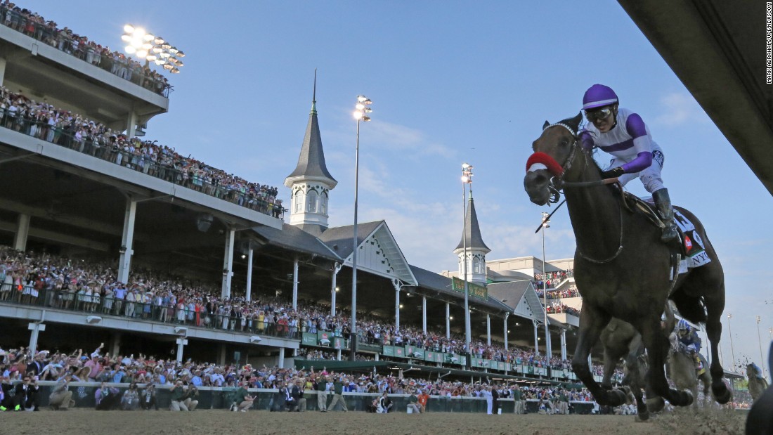 Nyquist, ridden by Mario Gutierrez, wins the Kentucky Derby on Saturday, May 7. The horse, named after pro hockey player Gustav Nyquist, was a heavy favorite before the race. &lt;a href=&quot;http://www.cnn.com/2016/05/07/horseracing/kentucky-derby/&quot; target=&quot;_blank&quot;&gt;He is 8-0 in his career.&lt;/a&gt; &lt;a href=&quot;http://edition.cnn.com/2016/05/07/horseracing/kentucky-derby/index.html&quot;&gt;READ MORE: Favorite Nyquist wins Derby&lt;/a&gt;