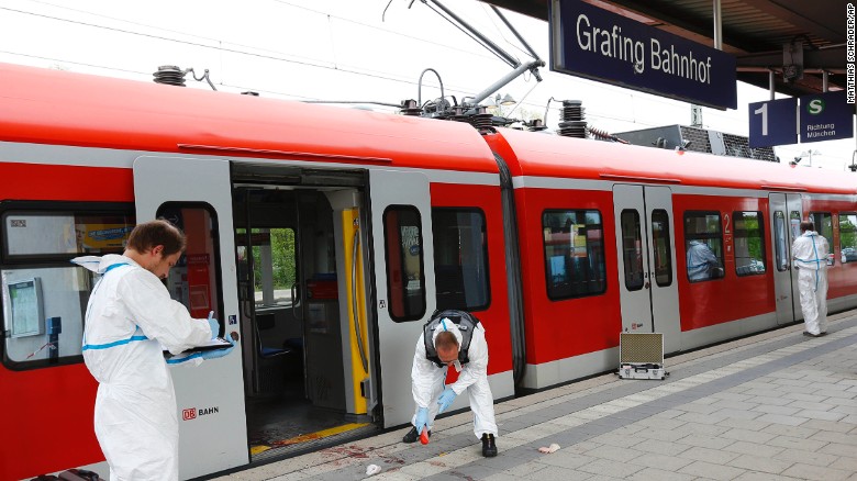 Knife wielding man attacks train passengers in Germany